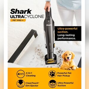 Shark UltraCyclone Pet Pro+ Handheld Vacuum - Black